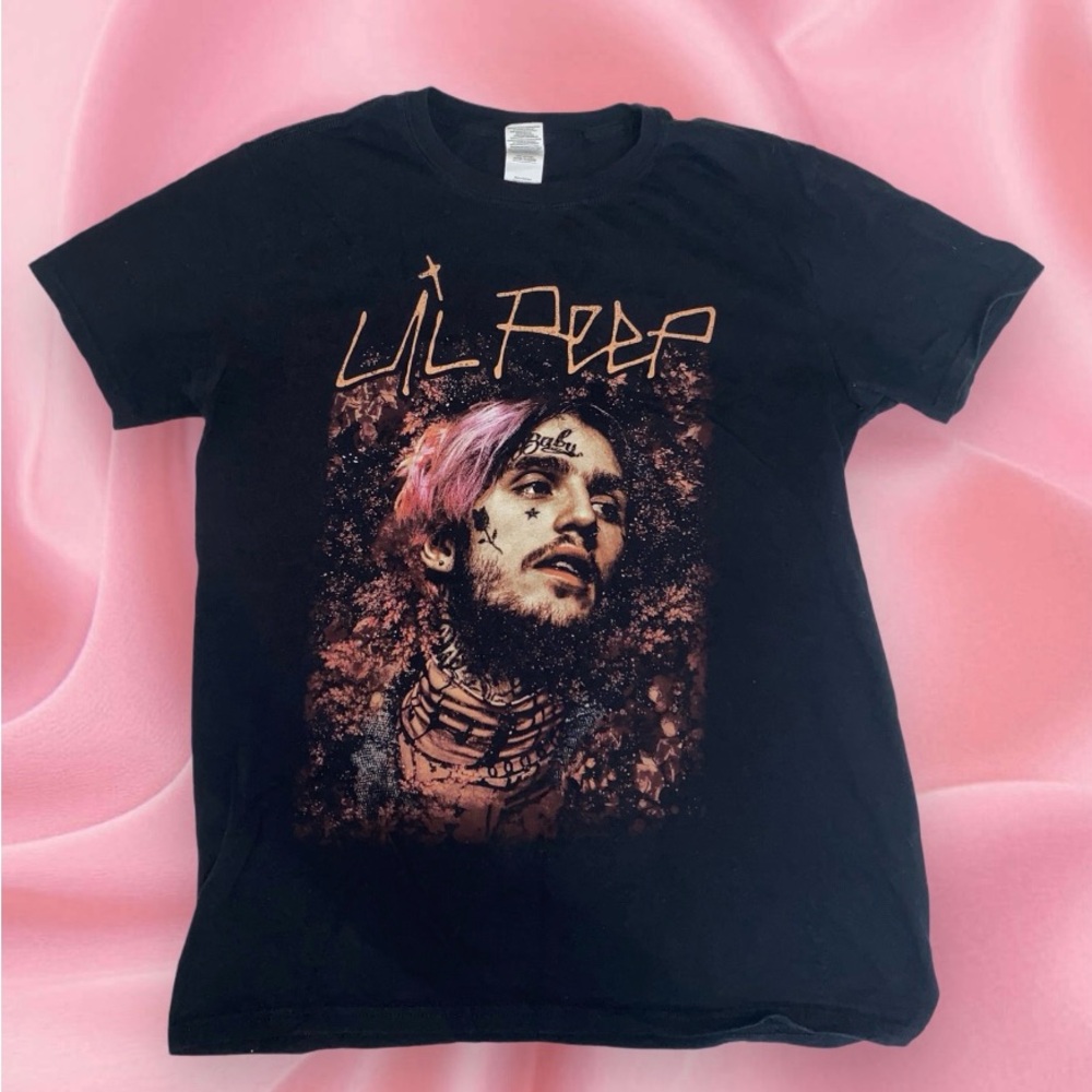 Unisex Black Lil Peep Graphic T-Shirt